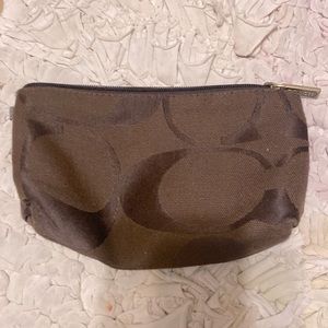 *ON HOLD* Coach signature makeup bag wristlet